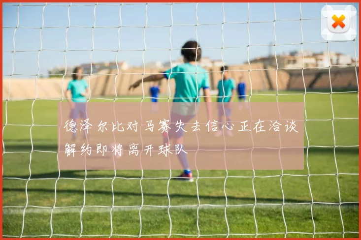 德泽尔比对马赛失去信心正在洽谈解约即将离开球队